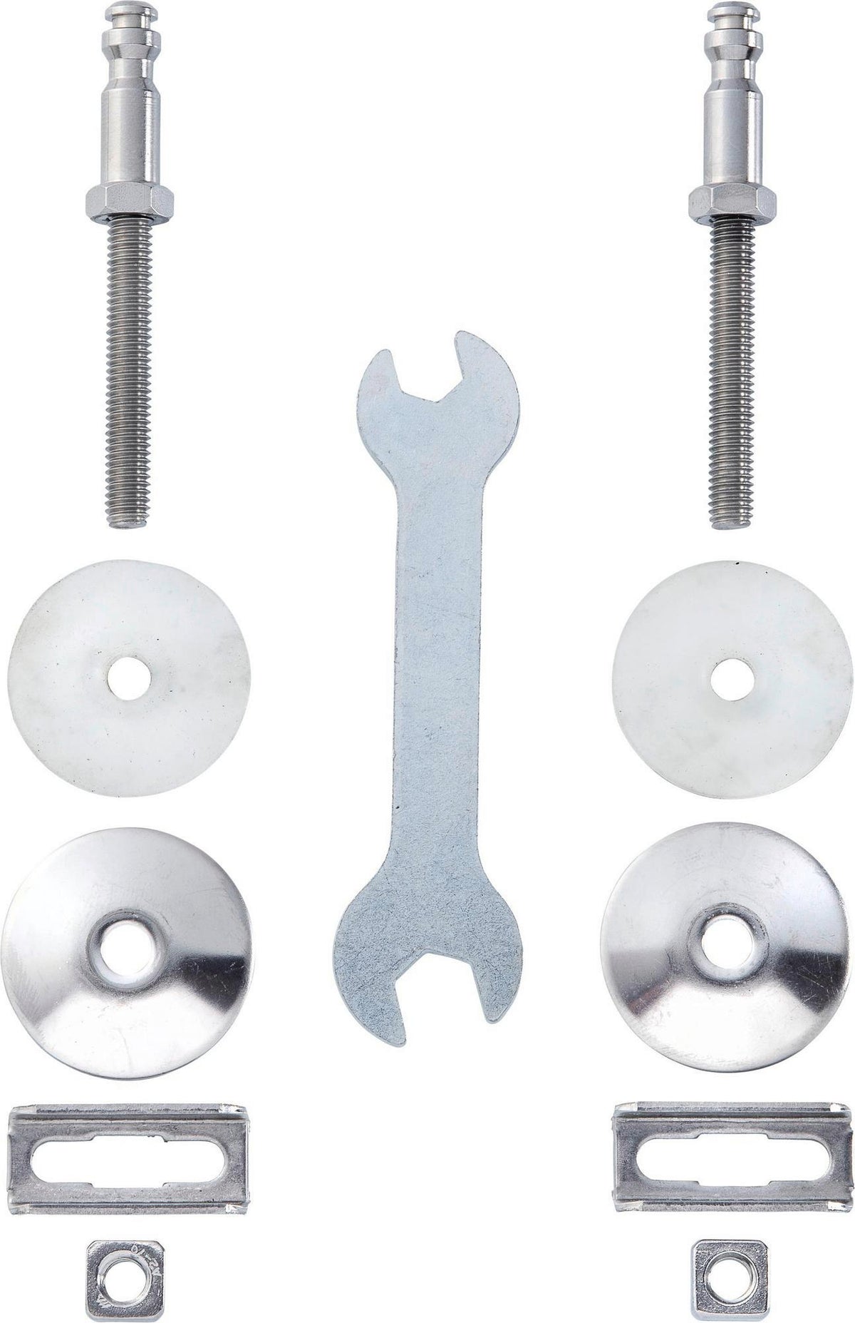 DURAVIT WC-Sitz Scharnier-Set Universal Ersatzteil Chrom ohne Absenkautomatik 0063031000