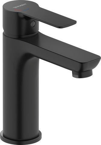 Duravit D-Code Einhebel-Waschtischmischer mit Kaltstart-Funktion, Chrom, 107 mm Ausladung