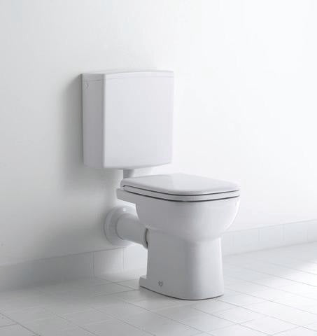 DURAVIT D-Code Stand-WC 480 mm Tiefspüler, Abgang waagerecht, weiß