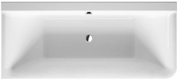 Duravit Badewanne P3 Comforts Ecke links 1800 x 800 mm mit 2 Rückenschrägen, weiß