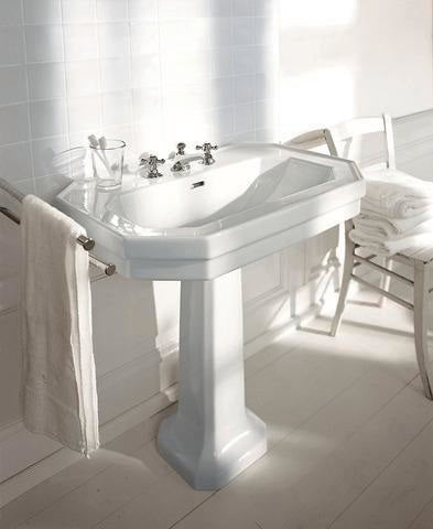 Duravit Waschtisch Serie 1930 600 mm mit Überlauf und 1 Hahnloch, weiß