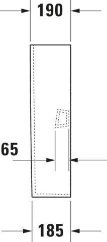 Duravit No.1 Standsäule weiß 190x170x720 mm – Bodenstehend, Keramik