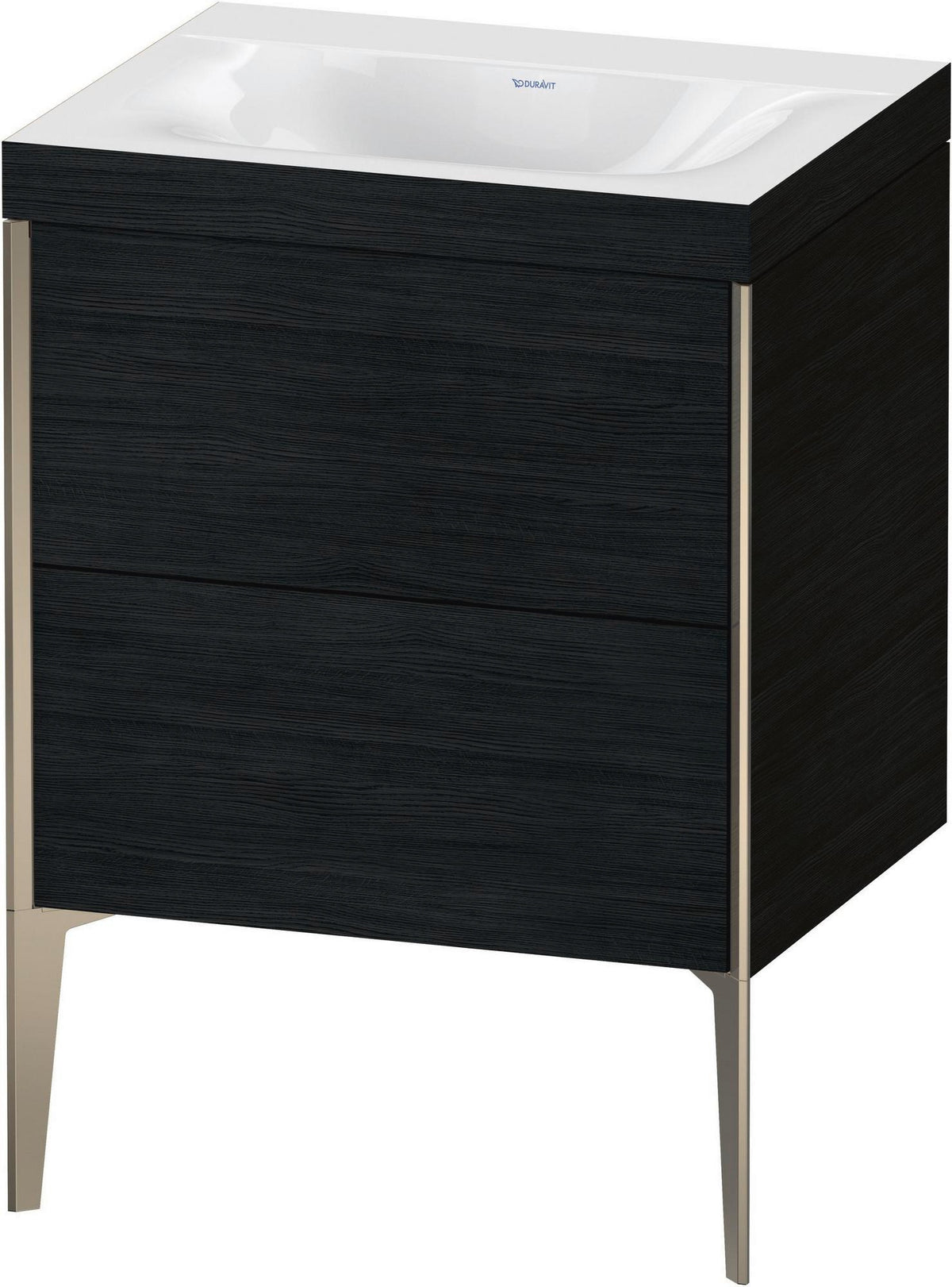DURAVIT XViu c-bonded Waschtischunterbauset 610 mm Eiche mit 2 Auszügen