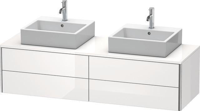 DURAVIT XSquare Waschtischunterbau 1600 mm wandhängend mit Schubkasten und Siphonausschnitt
