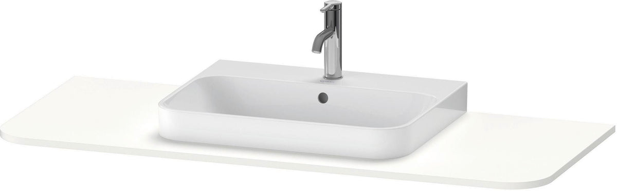 Duravit Konsole Happy D.2 1300 mm taupe supermatt – Beckenposition links