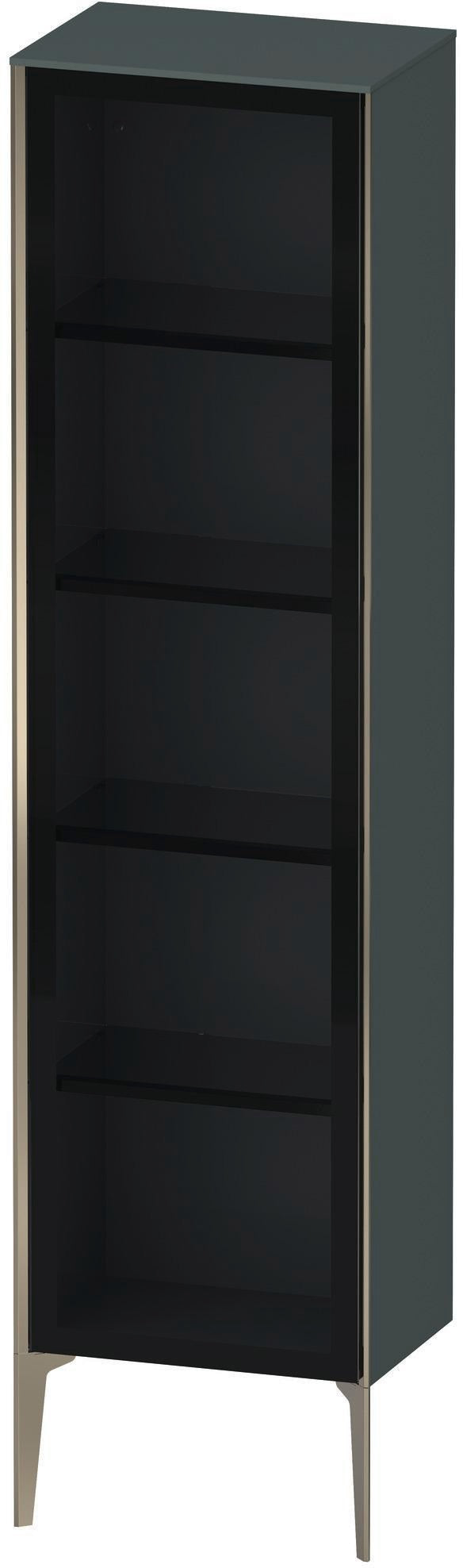 DURAVIT XViu Hochschrank 1770 mm Glasfront dolomiti grey hochglanz rechts
