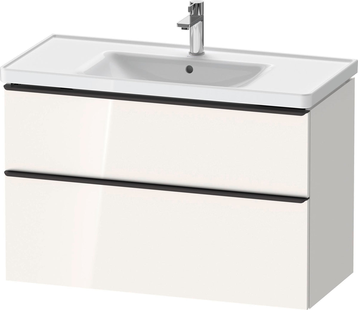 DURAVIT D-Neo Waschtischunterbau 984 mm betongrau matt mit Soft-Close und Bronze-Griff