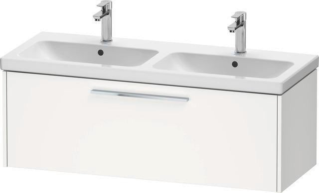 DURAVIT D-Code 2.0 Waschtischunterbau wandhängend 1184 mm mit 1 Auszug, Griff Chrom, Basalt Matt