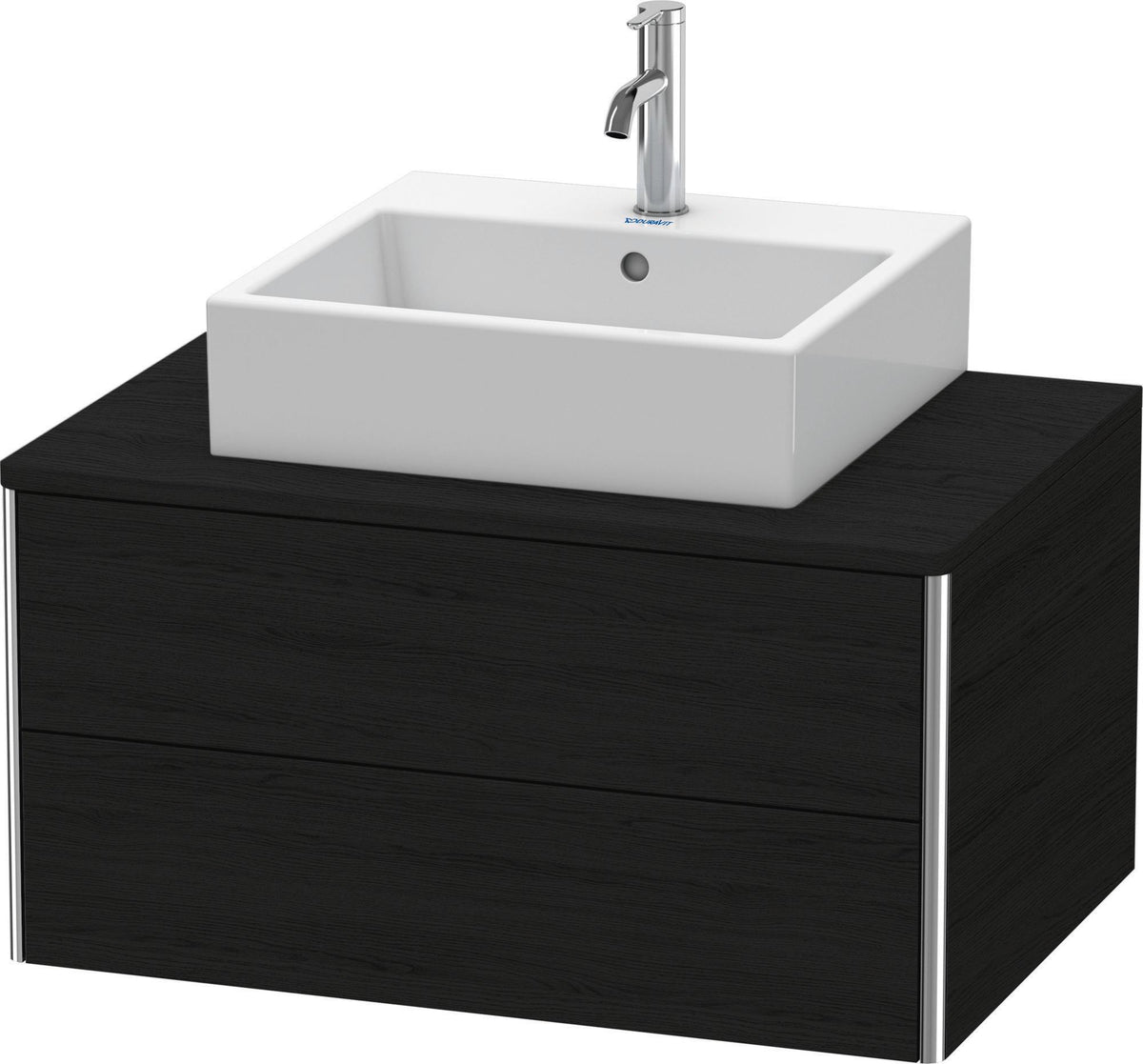 DURAVIT XSquare Waschtischunterbau 800 mm Eiche mit 2 Schubkästen und Push-Open