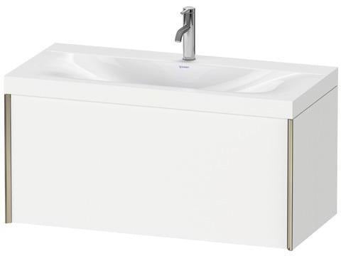 Duravit XVIU Möbelwaschtischset 1000x480mm mit Unterbau, Auszug & Viu Keramik