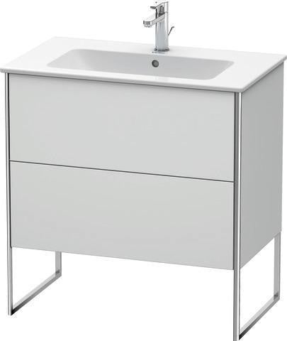 Duravit Waschtischunterbau XSquare 810x732x478mm mit 2 Auszügen, s-matt, Eiche, mittig