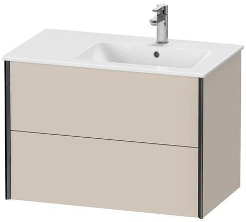 DURAVIT XViu Waschtischunterbau 810 mm mit 2 Schubkästen, Strukturmatte