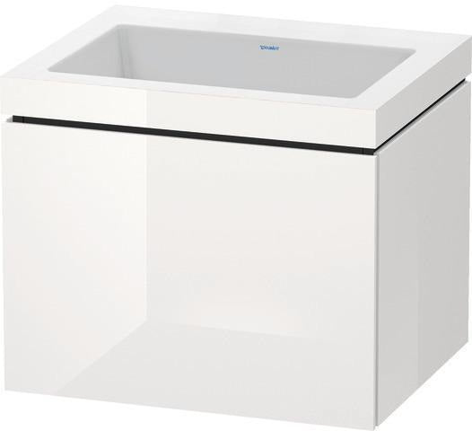 Duravit Waschtischset L-Cube 600x480mm mit Möbelwaschtisch Vero Air, wandhängend, ohne Überlauf