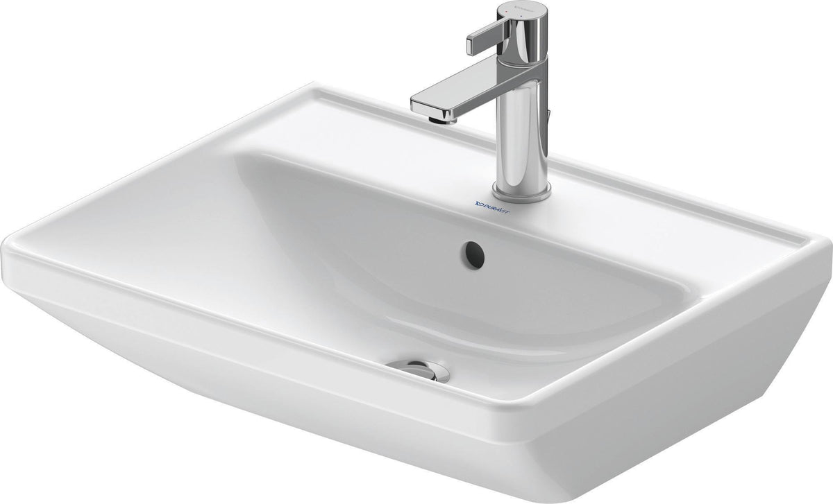 Duravit D-Neo Waschtisch 550 mm weiß mit Überlauf und WonderGliss