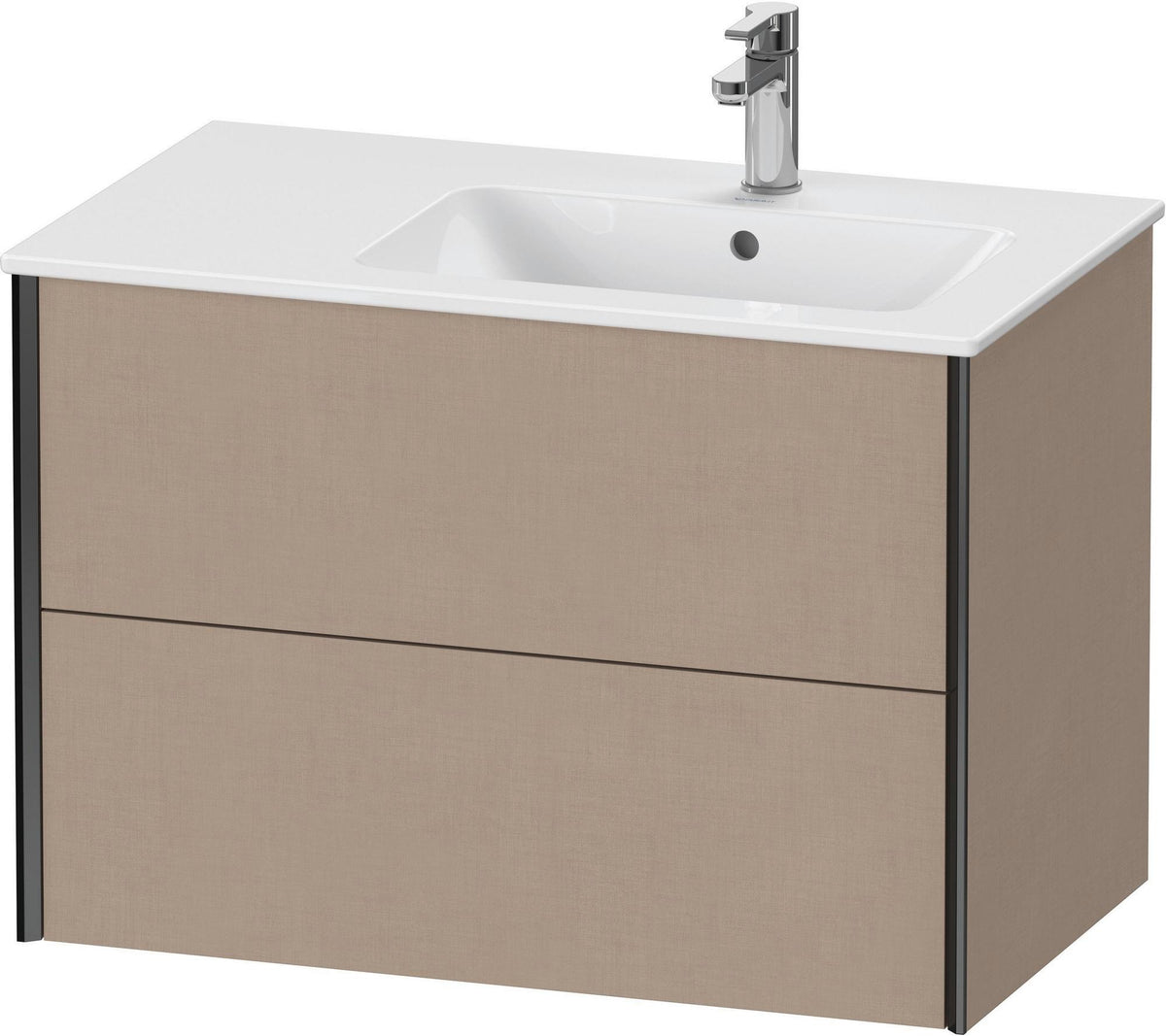 DURAVIT XViu Waschtischunterbau wandhängend 810 mm, 2 Schubkästen, weiß matt