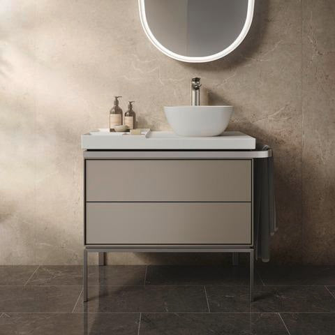 DURAVIT Wave Einhebel-Waschtischmischer XL Bronze Gebürstet ohne Zugstange