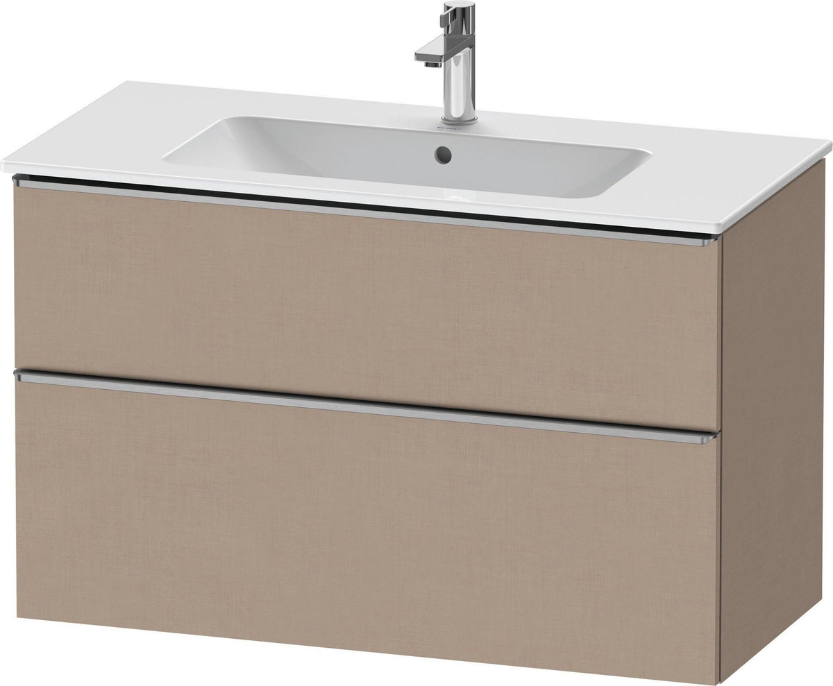 DURAVIT D-Neo Waschtischunterbau 1010 mm Eiche Schwarz mit Bronze Griff
