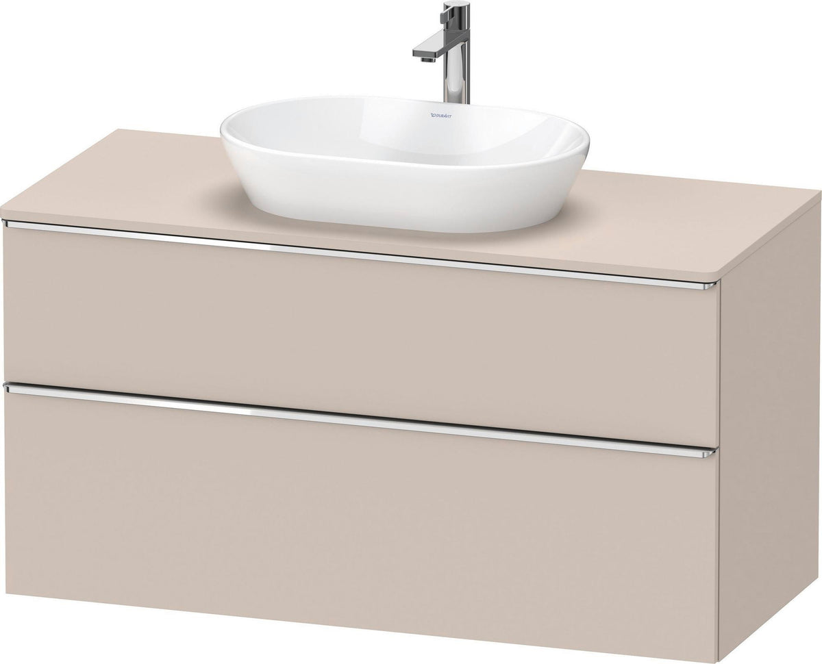 DURAVIT D-Neo Konsolenwaschtischunterbau 1200 mm Eiche Schwarz Matt mit Bronze Griff
