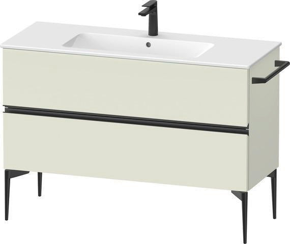 DURAVIT Sivida Waschtischunterbau 1210 mm Nussbaum mit 2 Schubkästen und Soft-Close
