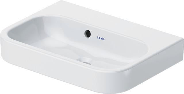 Duravit Happy D.2 Möbel-Handwaschbecken 500 x 360 mm Weiß mit Überlauf, ohne Hahnloch