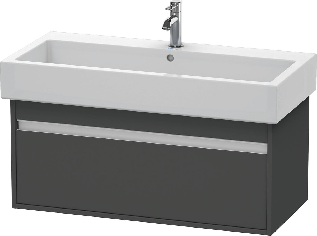 Duravit Ketho Waschtischunterbau 950 mm wandhängend basalt matt mit 1 Auszug