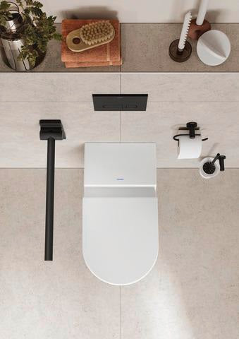 DURAVIT D-Code Bürstengarnitur wandhängend aus Messing in Chrom – 154 x 154 x 342 mm