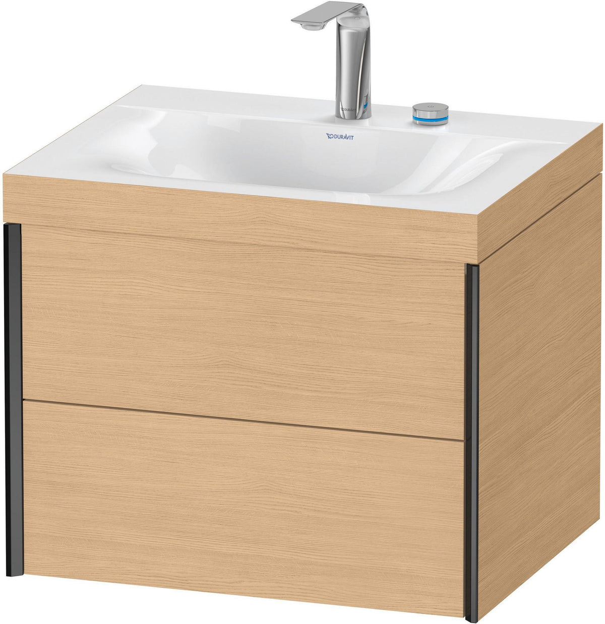 DURAVIT XViu c-bonded Waschtischunterschrank 2 Schubkästen 600 mm Eiche Natur