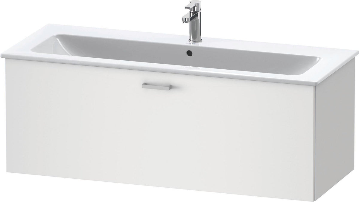Duravit XBase Waschtischunterbau 600 mm wandhängend, 1 Auszug, weiß matt, mit Soft-Close