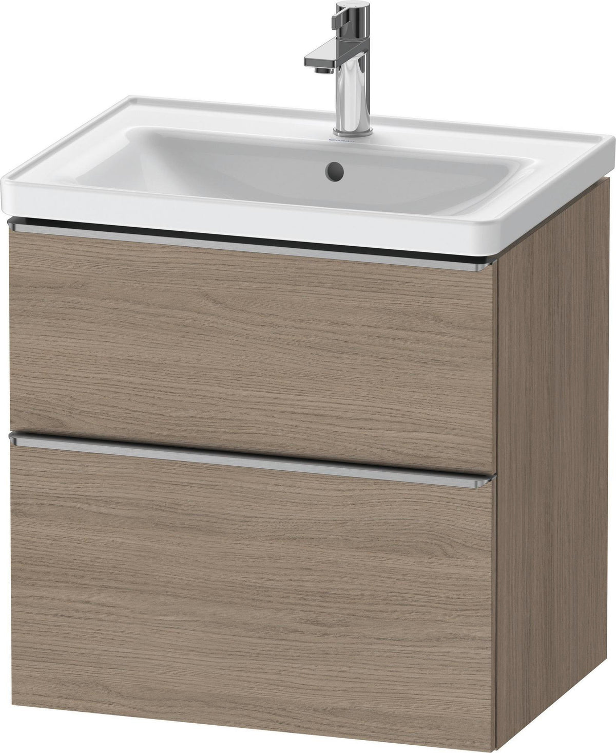 Duravit D-Neo Waschtischunterbau 634 mm Eiche Terra Matt mit Soft-Close-Auszug