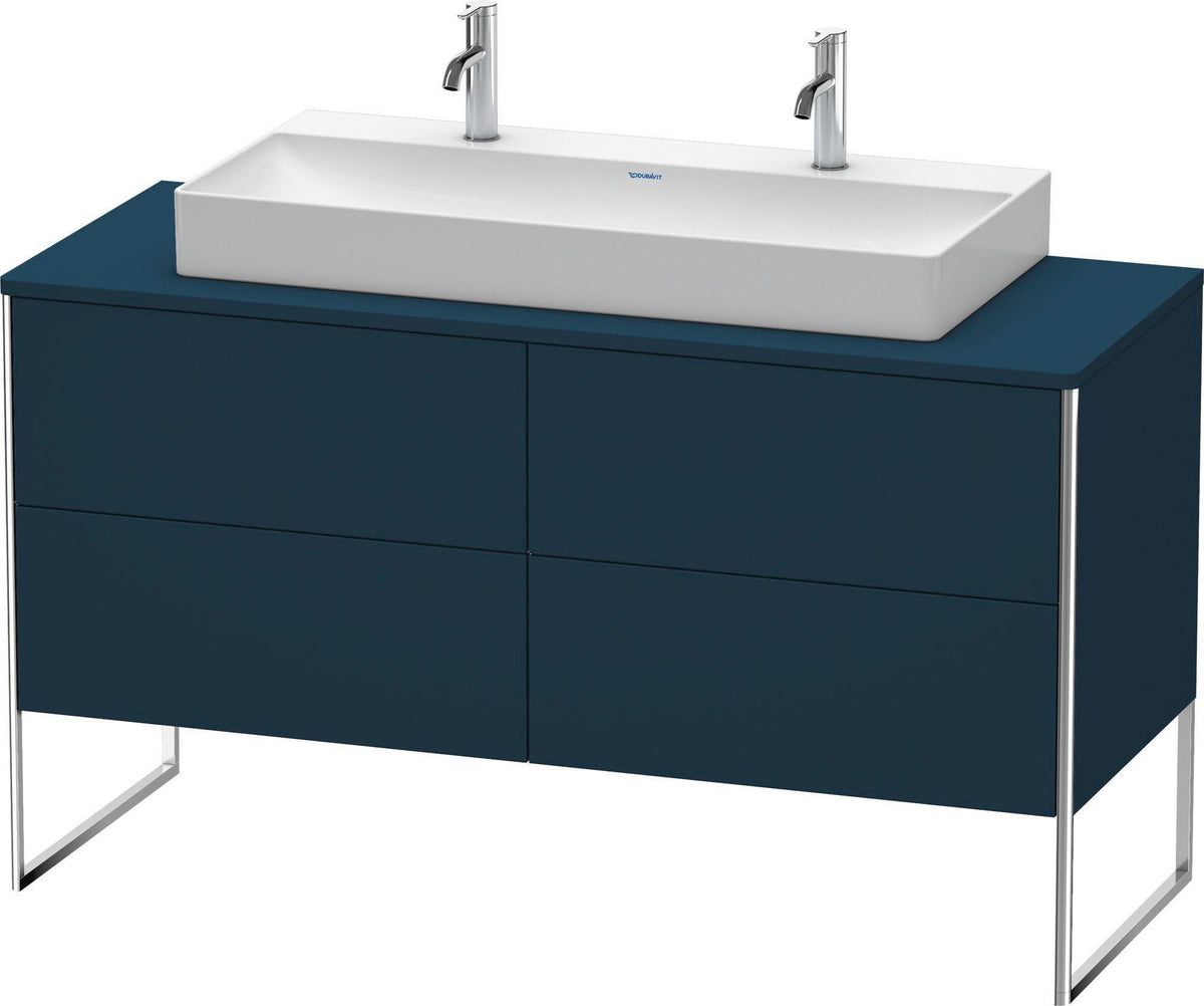 Duravit XSquare Waschtischunterbau 1400 mm betongrau matt mit 4 Auszügen und Tip-On-Technik
