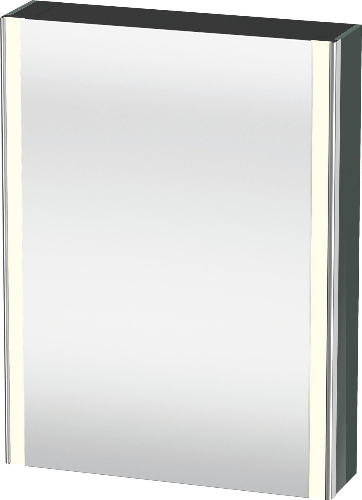 DURAVIT XSquare Spiegelschrank 800x600x155 mm Dolomiti Grey mit LED-Beleuchtung und Steckdose
