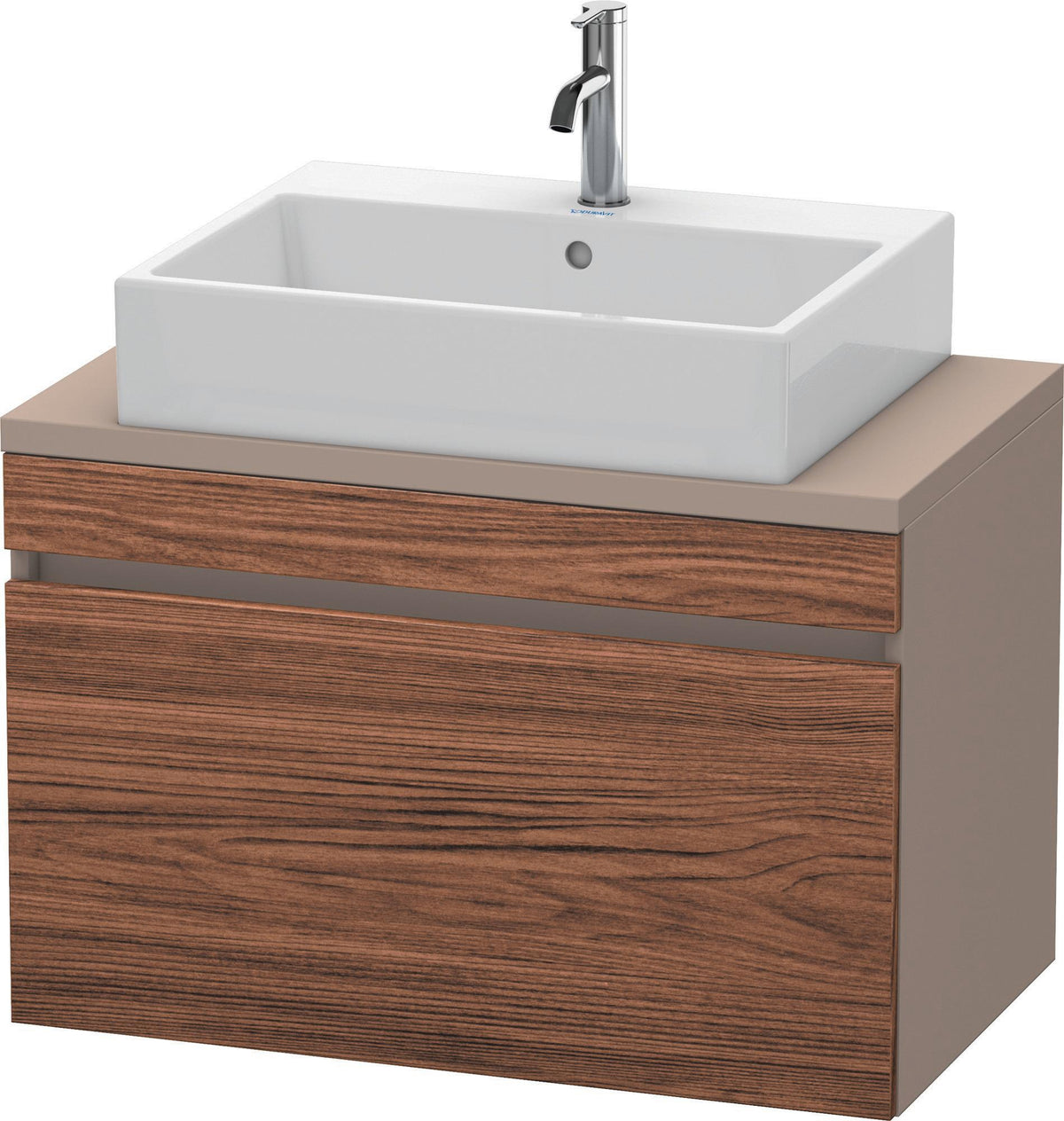Duravit DuraStyle Waschtischunterbau 800 mm betongrau matt mit 1 Auszug und Soft-Close