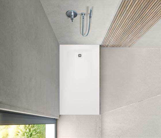 DURAVIT Sustano Duschwanne 1400x900 Mineralguss Weiß Matt – Rechteckig, Bodengleich