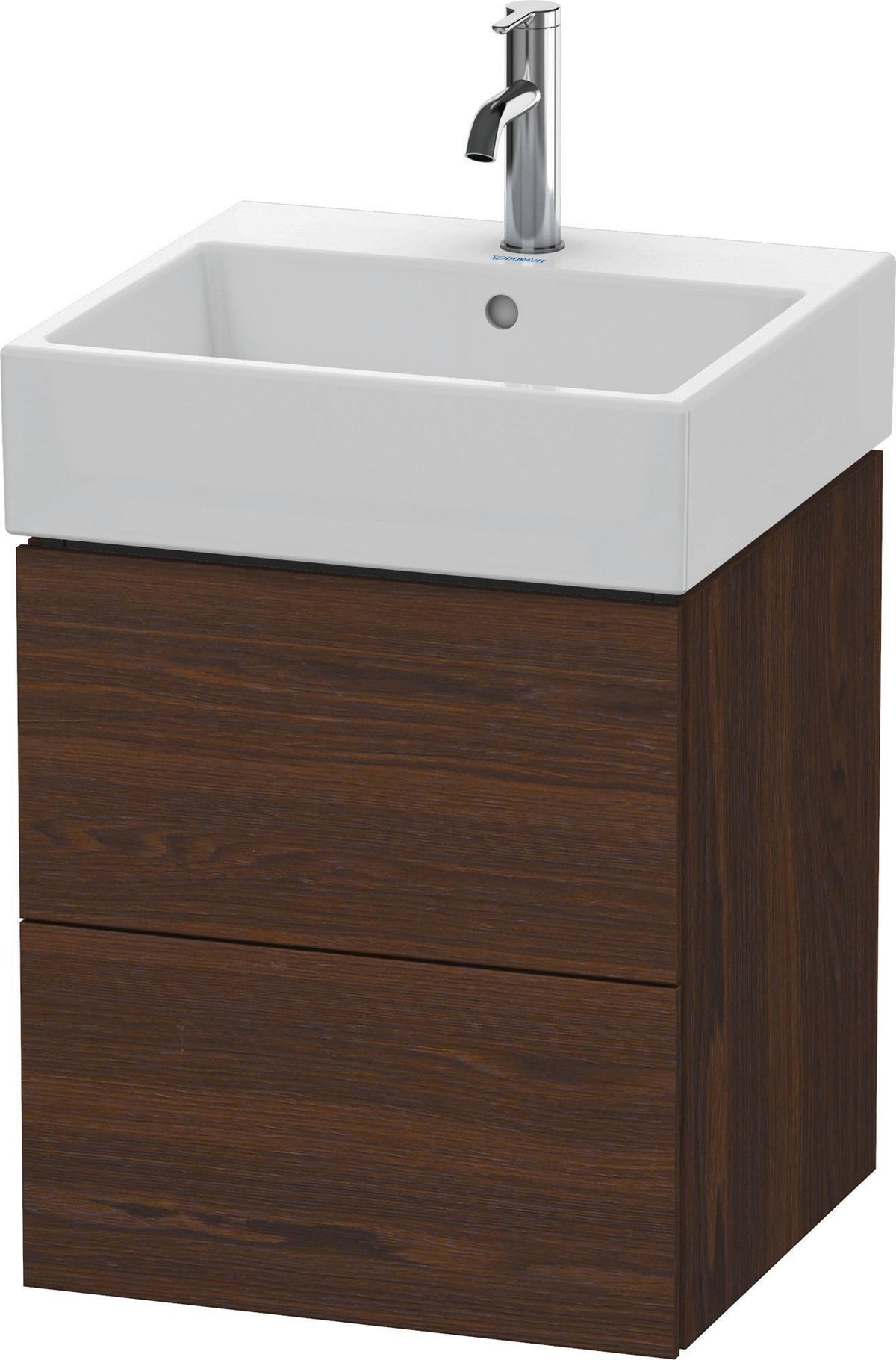 DURAVIT L-Cube Waschtischunterbau 544x484x459 mm, 2 Schubkästen, Weiß Matt, Wandmontage