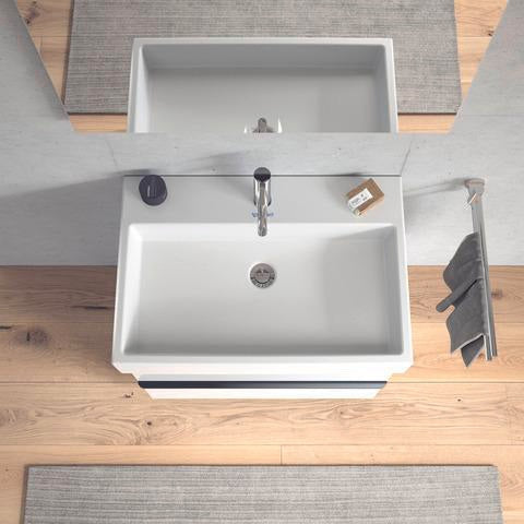 Duravit Waschtisch Vero Air 700 mm mit Überlauf und Hahnlochbank, weiß