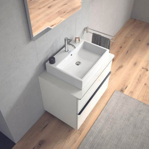 Duravit Waschtisch Vero Air 600 mm mit Überlauf und Hahnlochbank, weiß