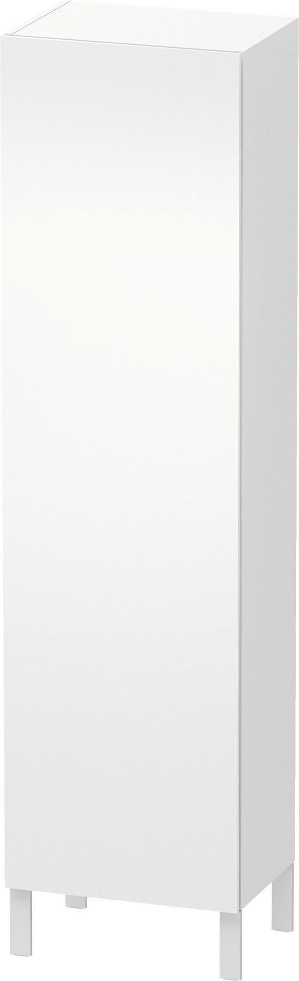 Duravit L-Cube Hochschrank 500 mm weiß matt, 1 Tür rechts, wandhängend