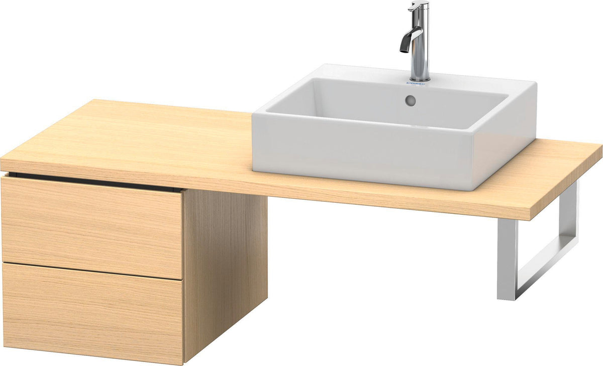 Duravit L-Cube Unterschrank für Konsole 420 mm, 2 Schubkästen, Weiß Matt