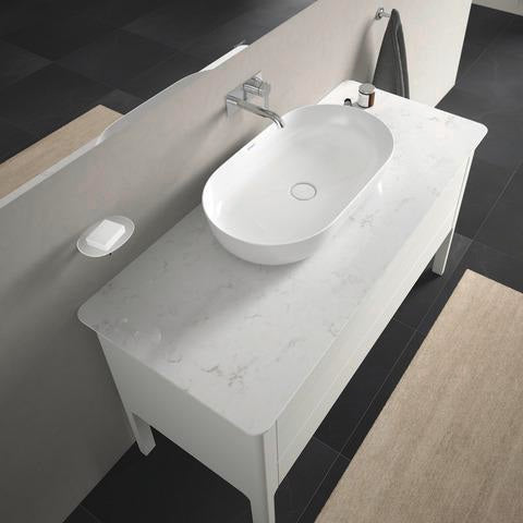Duravit Luv Waschtischunterbau bodenstehend 1338 mm Weiß Seidenmatt mit Tip-On-Technik