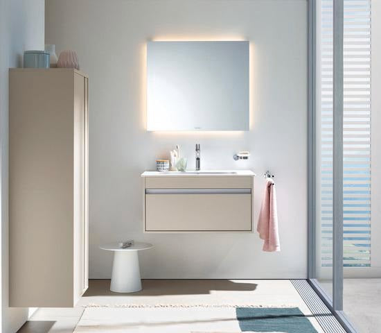 DURAVIT Licht & Spiegel Wandspiegel 1200x700 mm mit Heizung, LED und Sensorschalter – Weiß