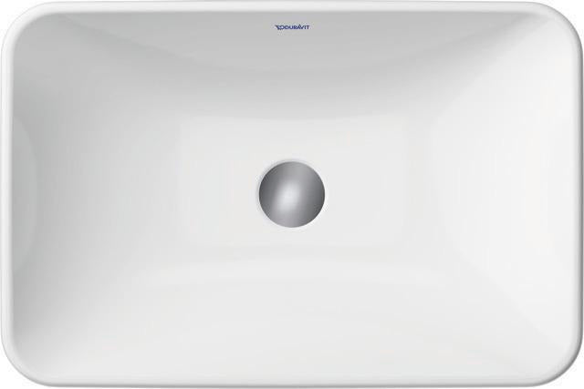 Duravit D-Neo Aufsatzbecken 400x400mm Weiß mit HygieneGlaze – Quadratisches Design