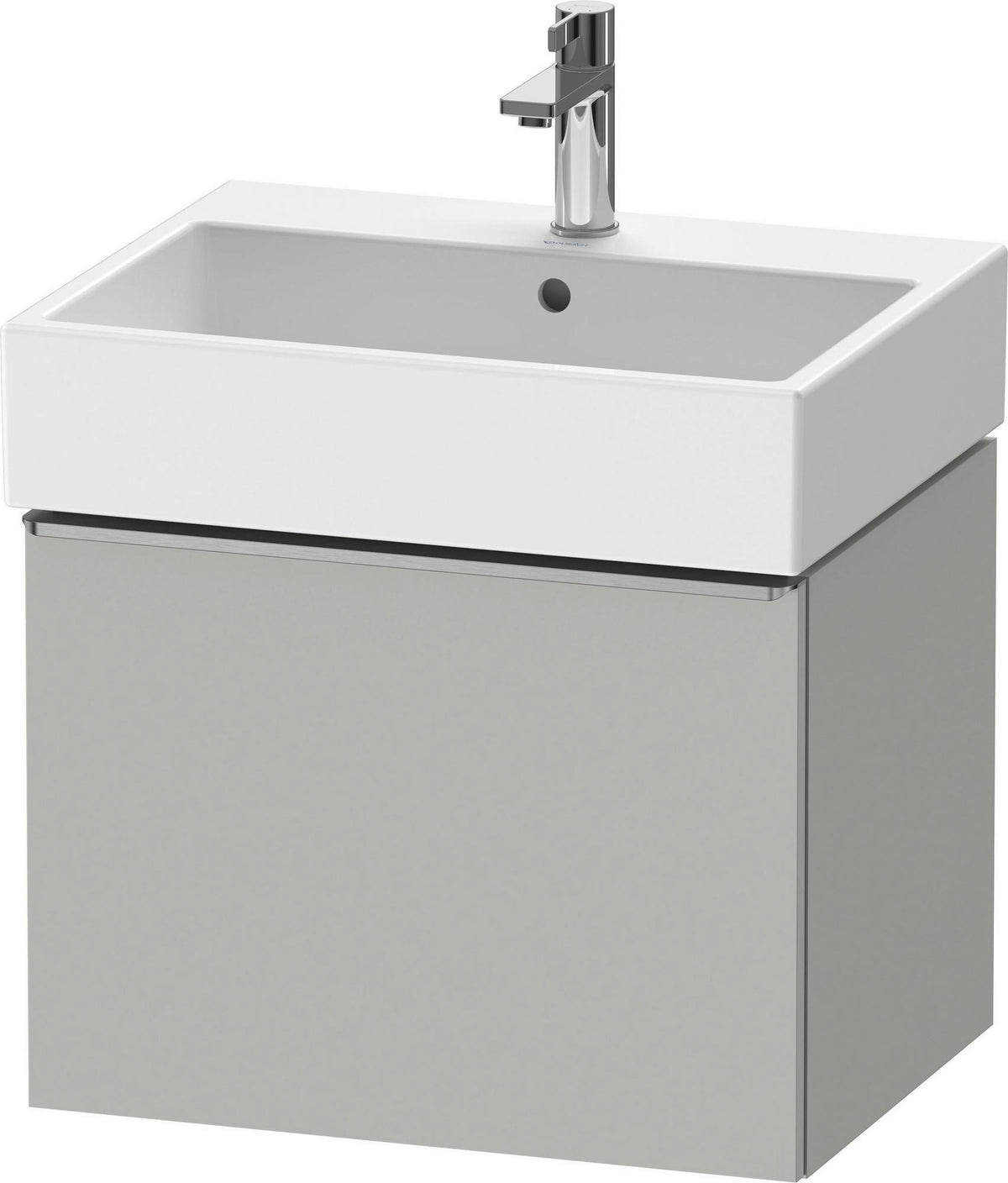 DURAVIT D-Neo Waschtischunterbau 584 mm wandhängend mit 1 Auszug, Griff Bronze, Weiß Matt