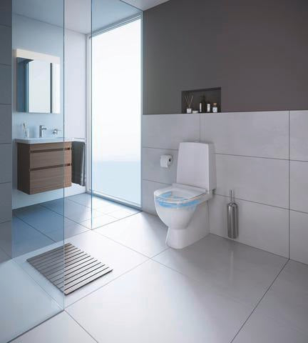 DURAVIT DuraStyle Hochschrank 400 mm betongrau matt, 1 Tür links, Soft-Close
