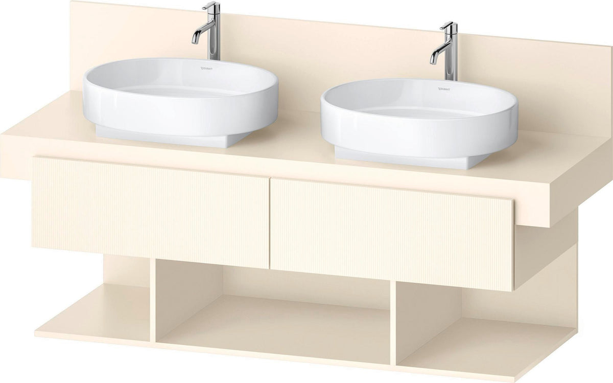 DURAVIT Balcoon Konsolenwaschtischunterbau 1400 mm mit 2 Schubkästen und 3 offenen Fächern