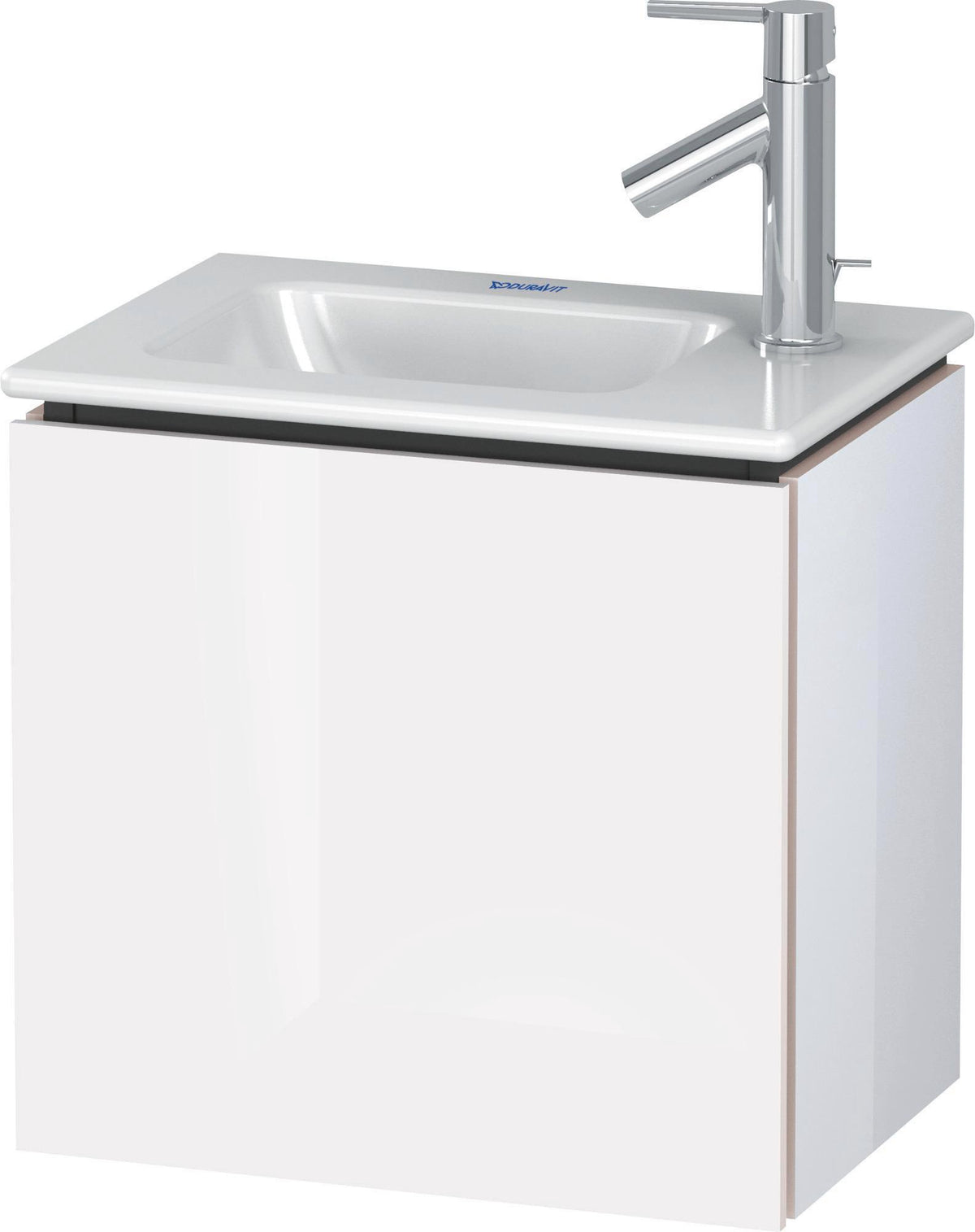Duravit L-Cube Waschtischunterbau 420 mm Eiche Natur, 1 Tür rechts, wandhängend