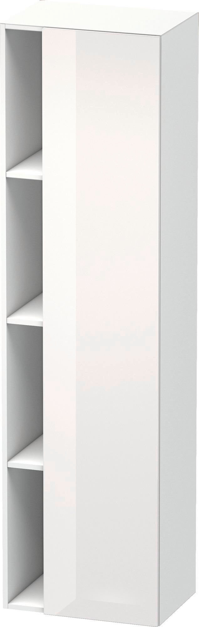 DURAVIT DuraStyle Hochschrank 360x500x1800mm, 1 Tür links, weiß matt – Wandhängend mit Soft-Close