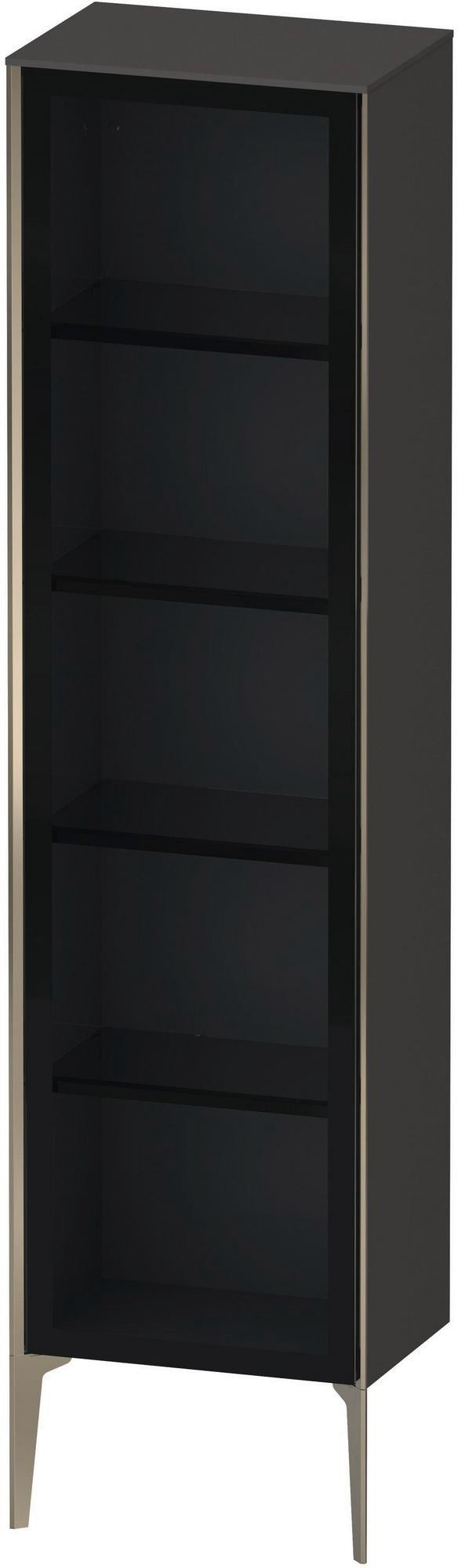 DURAVIT XViu Hochschrank 500 mm Parsolglas grau mit Tip-on und Soft-Close