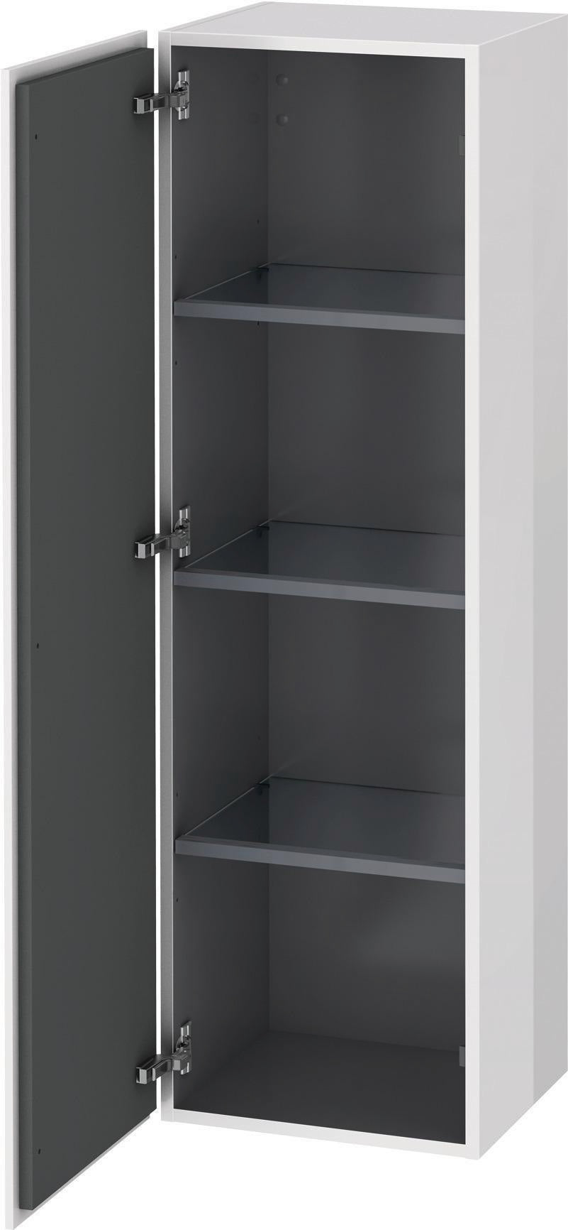 Duravit Halbhochschrank L-Cube 363x400x1320mm 1 Tür links, Amerikanisch Nussbaum
