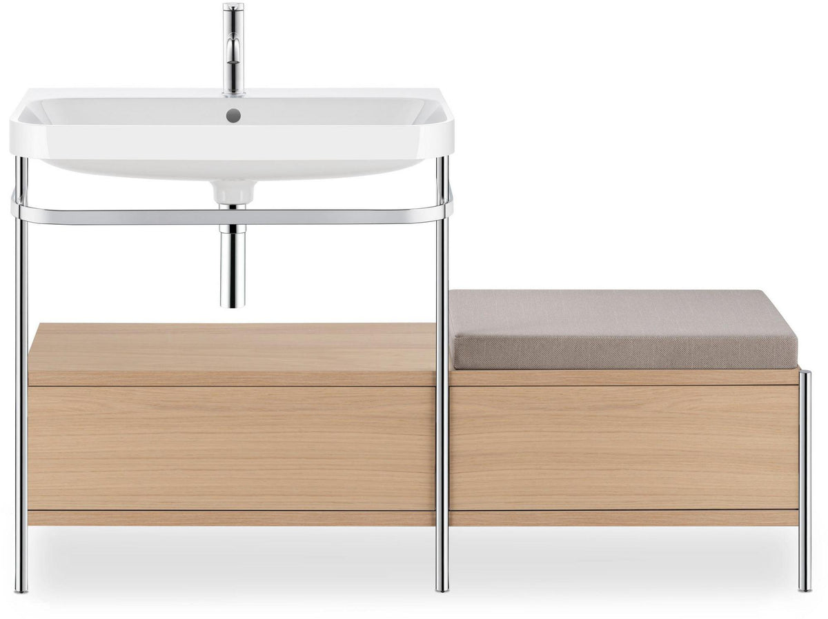 Duravit Happy D.2 Plus Sitzkissen 600x380x60 mm in Greige – Vinyl, passend zur Serie