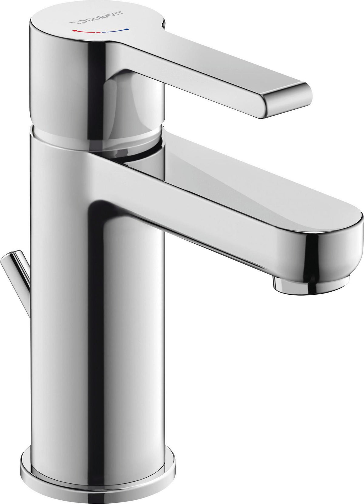 DURAVIT B.2 Einhebel-Waschtischmischer mit FreshStart und MinusFlow, Chrom – 101 mm Ausladung